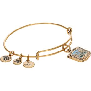 Alex and Ani AS21HPQUIDRG,Harry Potter Quidditch Pitch Expandable Bangle Bracelet,Rafaelian Gold,Blue, Bracelets