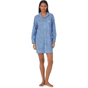 Lauren Ralph Lauren Women's Short Long Sleeve Sleepshirt
