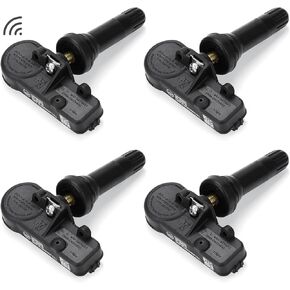 Youxmoto TPMS Sensor 315Mhz Fit 13586335, Fit for Chevy Silverado/Fit for GMC Sierra/Fit for Cadillac Escalade/Fit for Buick Lacrosse Tire Pressure Sensor, Fit 13598771 13598772 13581558, 4 Sets