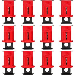 Frcctre 12 Pack Pin Out Wide Circuit Breaker Lockout Device, Industrial Grade Miniature Loto Device Breaker Switch Lock for Electrical Lockout, OSHA Compliant