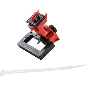 Brady Taglock™ Circuit Breaker Lockout Device - 480/600 Volt Clamp-On Oversized Breaker Lockout Device, No Lock Needed - Red - 148692