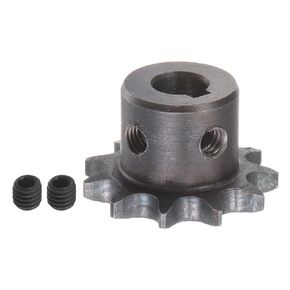 DIN/ISO 06B Roller Chain Sprocket 11T Pitch 3/8" 10mm Bore A3 Carbon Steel Motor Drive Gear
