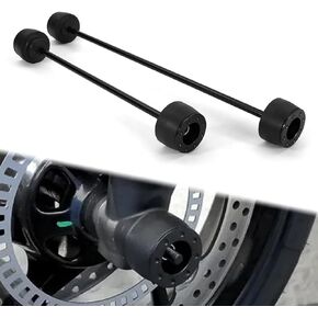 Xitomer Front and Rear Fork for Trident 660 2021-2022 Sliders Wheel Protector Front and Rear Axle Slider Crash Pads Trident 660 2021-2022 Frame Sliders/Sliders Crash Protector (Black)