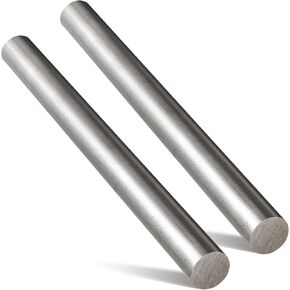 2 Pcs 1018 Carbon Steel Bar 1 x 12 Inch Cold Rolled Round Steel Rod Coated Steel Bar Unpolished Finish Steel Bar for Shaft Gear Drill Lathes Boring Machine Turning Miniature Axle Stock