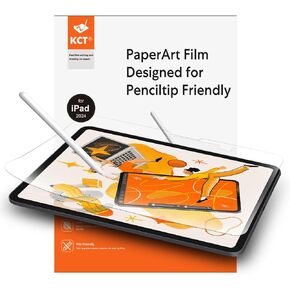 KCT 2nd PaperNano Screen protector Compatible with iPad Pro 11 inch 2024 (M4), Paper Nano-Texture Film for Drawing, Nib Friendly, Anti-Glare-2 Pack