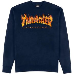 Thrasher Skateboard Magazine Crewneck Sweatshirt Inferno Skate Sweatshirt