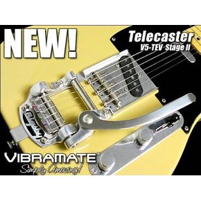 Vibramate V5-TEV Telecaster Adaptor Mounting Kit, For Bigsby B5, Aluminum