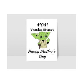 Very Funny "Yoda Best" Star Wars Inspired Mother's Day greeting Card