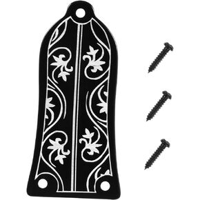 Premium Quality Custom Truss Rod Cover for - - - Guitars - Durable Metal GR34 Shape Guitar Accessories Set Black