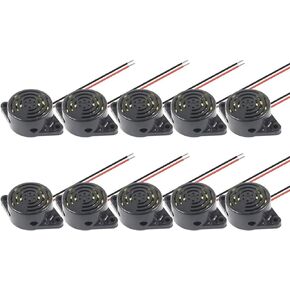 10Pack Active Piezo Electric Buzzer Alarm DC 3-24V Electronic Buzzer Alarm Continuous Sound Beep