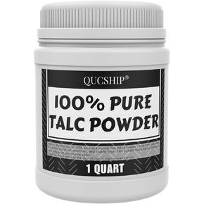 Qucship Ultra-Pure, Fine Talc Powder, Odorless & Sweat-Removing Talcum Powder, Quality Talc Powder for Industrial Automobile Tire Lubrication, Affordable Talc Thickener for Paint, Coating, Etc