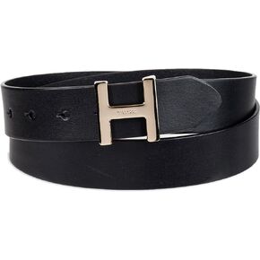 Tommy Hilfiger Women's H Monogram Plaque Buckle Casual Belt for Jeans, Trousers and Dresses