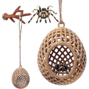 Jumping Spider Hide,Magnetic Hidden Jumping Spider Habitat,Pet Spider Hideout Enclosure Accessories, Jumping Spider Enclosure,Small Pets Toy,Khaki