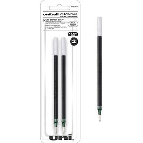 Uniball Signo 207 Impact Stick Gel Pen Refill, 2 Black Pen Refills, 1.0mm Bold Point Gel Pens| Office Supplies by Uni-ball like Ink Pens, Colored Pens, Fine Point, Smooth Writing Pens, Ballpoint Pens
