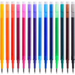 ParKoo Gel Ink Refills Compatible with FriXion and Friction Erasable Gel Pens, Fine Point 0.7 mm, 14 Colors