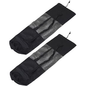 2pcs Yoga Carrying Bag Yoga Mat Carrier Yoga Mat Mesh Bag Yoga Mat Sling Bag Yoga Pad Pouch Rose Large Tote Purse Yoga Cushion Bag Backpack Cloth Fitness One Shoulder