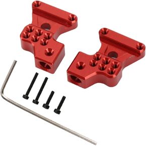 VGEBY 2pcs Aluminum Alloy Rear Suspension Bracket Rear Shock Tower for Axial SCX24 1/24 RC Car(Silver) Sportinggoods Car Model Accessories