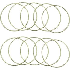 8 Pcs 6, 8, 10, 12 Inch Silver Metal Rings Hoops Macrame Ring for Dream Catchers and Crafts (Silver, (6, 8, 10 & 12 inch))