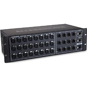 Allen & Heath AR2412 Remote Audio Rack for GLD Digital Mixing System, 24 In/12 Out, Black (AH-AR2-2412-BLK)
