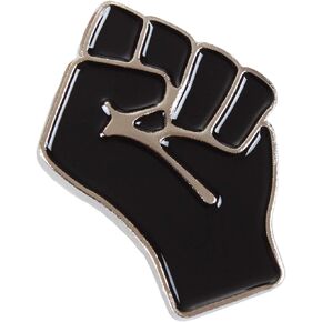 Black Fist Enamel Lapel Pin - Black Lives Matter Lapel Pin - BLM Pin for Backpacks Clothes Hat Decoration - Black Power Pin