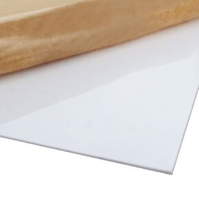 Fielect White Acrylic Sheet 16.54" x 11.69" Cast Plexiglass Sheet 0.08" Thick (2mm) Transparent Board Panel with Protective Paper for Home Decor, Craft, Picture Frame, Signs, DIY Display Projects