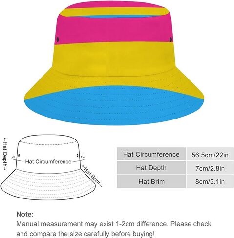 Bucket Hat Unisex Summer Beach Fishing Cap Packable Sun Protection Lightweight and Retro Fashion Style for Men Women in Saudi Arabia