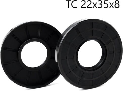XIKE قطعتان من ختم الزيت، أختام الشفاه TC 20 مم × 35 مم × 7 مم غطاء مطاطي من النتريل شفة مزدوجة مع زنبرك، ختم عمود الزيت مناسب لعمود التحمل in Kuwait