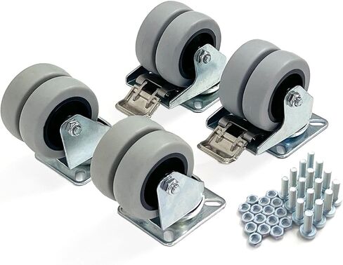 Penn Elcom Casters with for Heavy Duty Roadcases, Flightcases, and Heavy Equipment (Caster Single (1 Braking Caster)) in Saudi Arabia