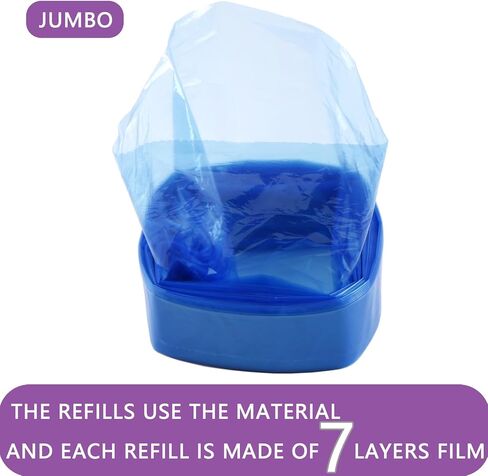 عبوات إعادة تعبئة فضلات القطط الكبيرة من جامبو، عبوة من قطعتين متوافقة مع خرطوشة إعادة تعبئة فضلات القطط الخاصة بك in Kuwait