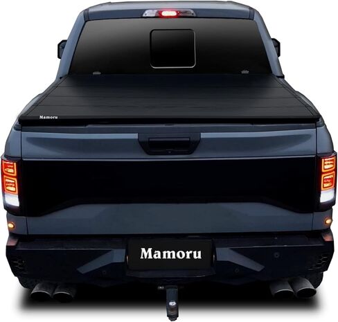 غطاء تونيو صلب ثلاثي الطي من Mamoru Hard FRP متوافق مع غطاء سرير الشاحنة Toyota Tacoma 2016-2024 مقاس 6 بوصات / 73.7 بوصة | مناسب لنظام السكك الحديدية على سطح السفينة in Saudi Arabia