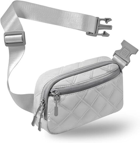 حقائب حزام الخصر من ZINZ Fanny Packs للسفر والاستخدام اليومي، حقيبة كروس بوم للنساء والرجال، باللون الأسود in Kuwait