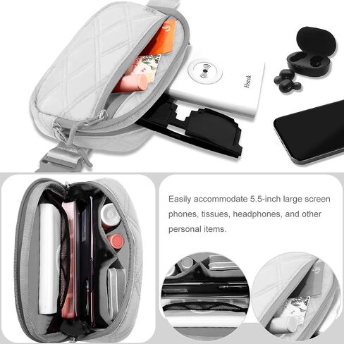 حقائب حزام الخصر من ZINZ Fanny Packs للسفر والاستخدام اليومي، حقيبة كروس بوم للنساء والرجال، باللون الأسود in Kuwait