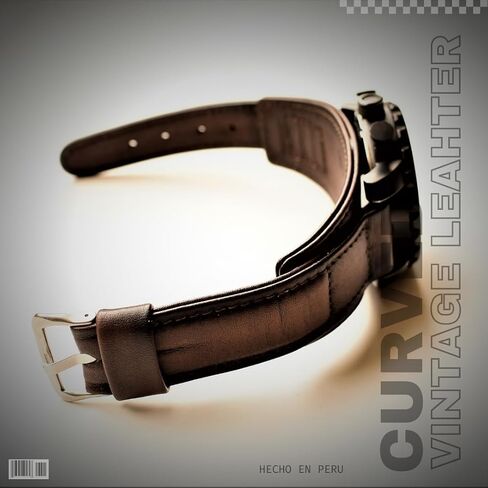Leather watch strap, CURVED by Gaia 24mm 22mm 20mm watch strap (20, 45 mm diameter) in Saudi Arabia