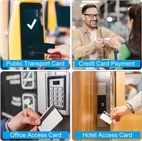 أكمام حجب PATIKIL RFID، 12 قطعة من الألومنيوم لمنع سرقة الهوية وبطاقات الائتمان وحوامل حماية آمنة لمحفظة NFC، فضي in Kuwait