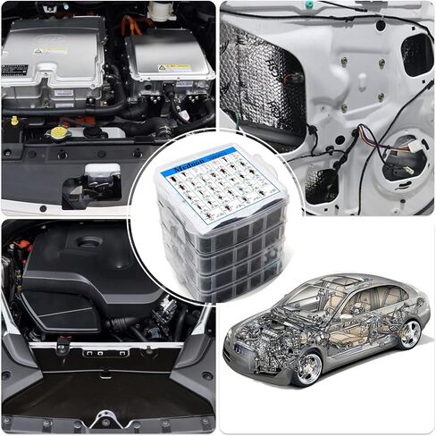 Car Retainer Clips 1115 PCS 32 Most Popular Sizes Fasteners Automotive Plastic Clips with 10 Cable Ties 1 Car Plastic Clip Remover for Ford GM Toyota Honda Chrysler BMW Benz Nissan Subaru Audi Mazda in Saudi Arabia