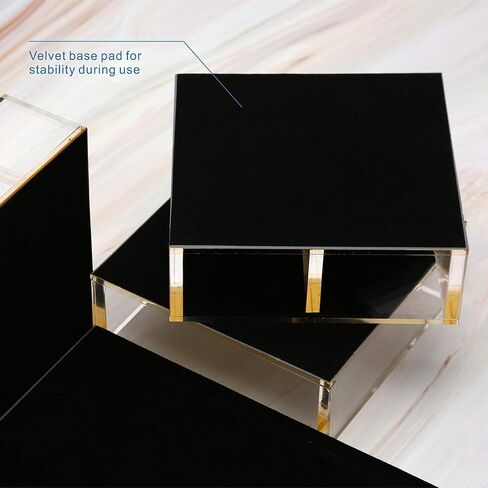 Acrylic Desk Organizer 4-Piece Desk Kit + Free Complimentary Acrylic Ruler, Desktop Organization for Office or Home (Gold) in Saudi Arabia