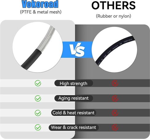 89715 خطوط فرامل أمامية وخلفية ممتدة من الفولاذ المقاوم للصدأ متوافقة مع 1987-2006 Jeep Wrangler TJ/YJ/XJ، 1984-2001 Jeep Cherokee XJ 4-6" رفع 89715 in Kuwait