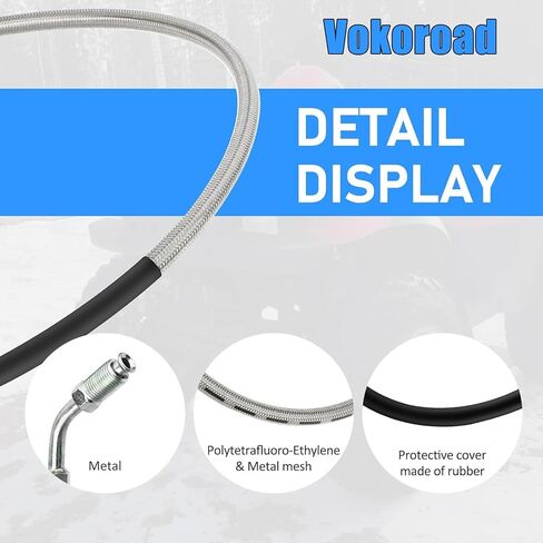 89715 خطوط فرامل أمامية وخلفية ممتدة من الفولاذ المقاوم للصدأ متوافقة مع 1987-2006 Jeep Wrangler TJ/YJ/XJ، 1984-2001 Jeep Cherokee XJ 4-6" رفع 89715 in Kuwait