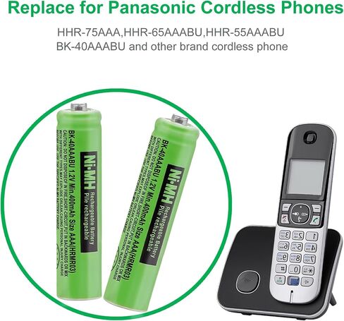 OSIM 6Pack BK-40AAABU Ni-MH AAA Rechargeable Batteries 1.2V AAA Ni-MH Rechargeable Batteries 400mah for Panasonic Cordless Phones, Remote Controls, Electronics in Saudi Arabia