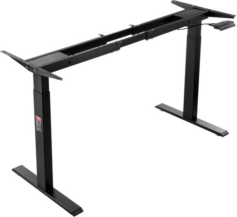 VEVOR Dual Motor Electric Adjustable Standing Desk Frame Computer Desk Legs for Home and Office (Black Frame Only) in Saudi Arabia