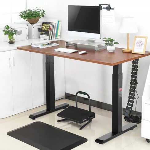 VEVOR Dual Motor Electric Adjustable Standing Desk Frame Computer Desk Legs for Home and Office (Black Frame Only) in Saudi Arabia