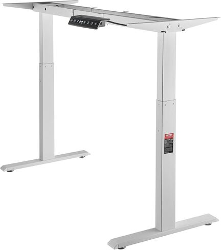 إطار مكتب VEVOR بمحرك مزدوج، ارتفاع قابل للتعديل 27.6"-46.1" وطول 43.3"-70.1" أرجل مكتب كمبيوتر كهربائية، قاعدة محطة عمل مريحة DIY للمنزل والمكتب (إطار أسود فقط) in Saudi Arabia