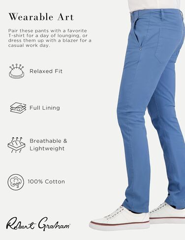 Robert Graham Men's The Roades Jeano 5-Pocket Pants in Saudi Arabia