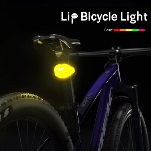 Volo UGH Lip Bike ضوء خلفي USB دورة قابلة للشحن مشرق LED لركوب الليل أضواء السلامة الخلفية للدراجة MTB Roadbike Skateboard Helmet عربة تحذير ملحقات رائعة للأطفال ركوب الدراجات سيليكون in Kuwait
