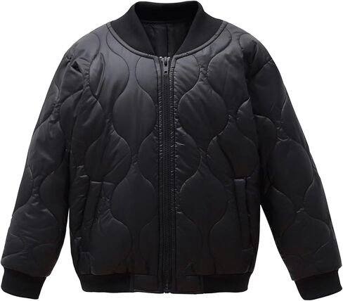 سترة مبطنة للأطفال الأولاد من بيبي هيلثي، سترة منفوخة، معطف شتوي بسحاب، سترة خفيفة الوزن مع جيوب in Kuwait