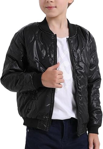 سترة مبطنة للأطفال الأولاد من بيبي هيلثي، سترة منفوخة، معطف شتوي بسحاب، سترة خفيفة الوزن مع جيوب in Kuwait