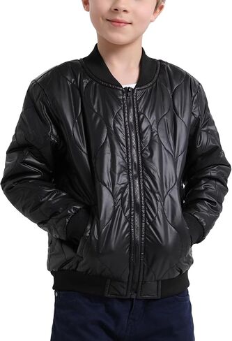 سترة مبطنة للأطفال الأولاد من بيبي هيلثي، سترة منفوخة، معطف شتوي بسحاب، سترة خفيفة الوزن مع جيوب in Kuwait