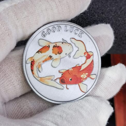 عملة كوي فيش فورتشن إليمنتس العتيقة الفضية المحظوظة - احتضن الحظ السعيد والبركات in Kuwait