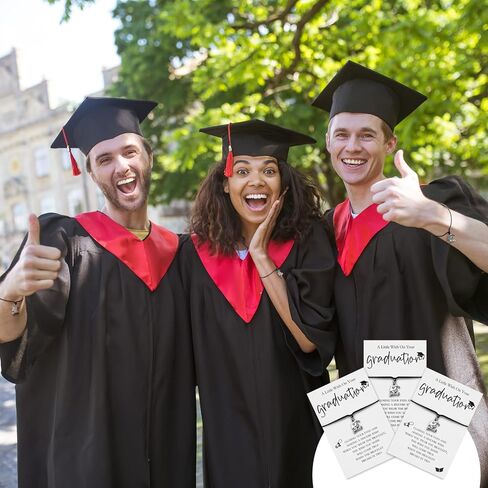 12 مجموعة من أساور قبعة التخرج 2024، هدايا التخرج، فئة 2024، أساور أمنيات ملهمة، سحر بطاقة الرغبات للنساء، الطالب، الكلية، المدرسة in Kuwait