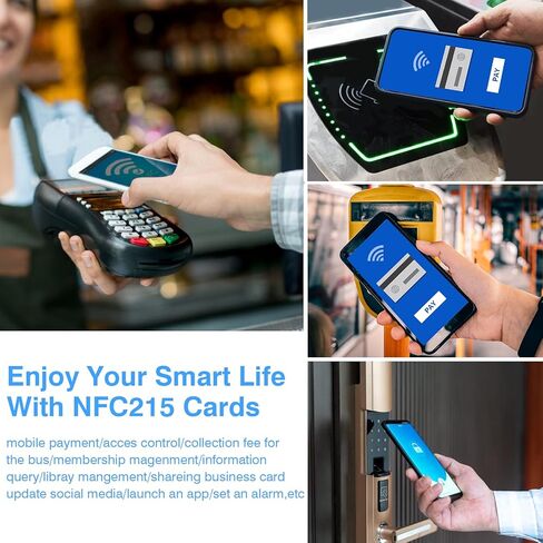 10 قطع من بطاقات NFC NTAG215، علامات NFC، بطاقة NFC قابلة للبرمجة بذاكرة 504 بايت، بطاقة أعمال NFC، بطاقة شريحة NFC 215 قابلة للطباعة متوافقة مع الهواتف والأجهزة التي تدعم تقنية NFC in Kuwait
